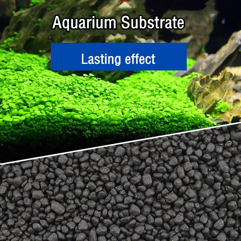 Aquarium Plant Liquid Fertilizer - 500g Aquarium-Pflanzbodensubstrat Dünger Natürlicher Ton Kies