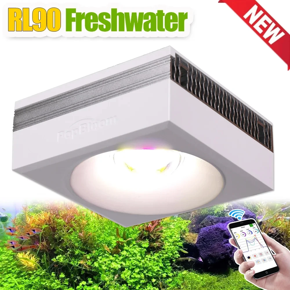 Planted Aquarium Freshwater - PopBloom Professionelles gepflanztes Aquariumlicht 100 W,