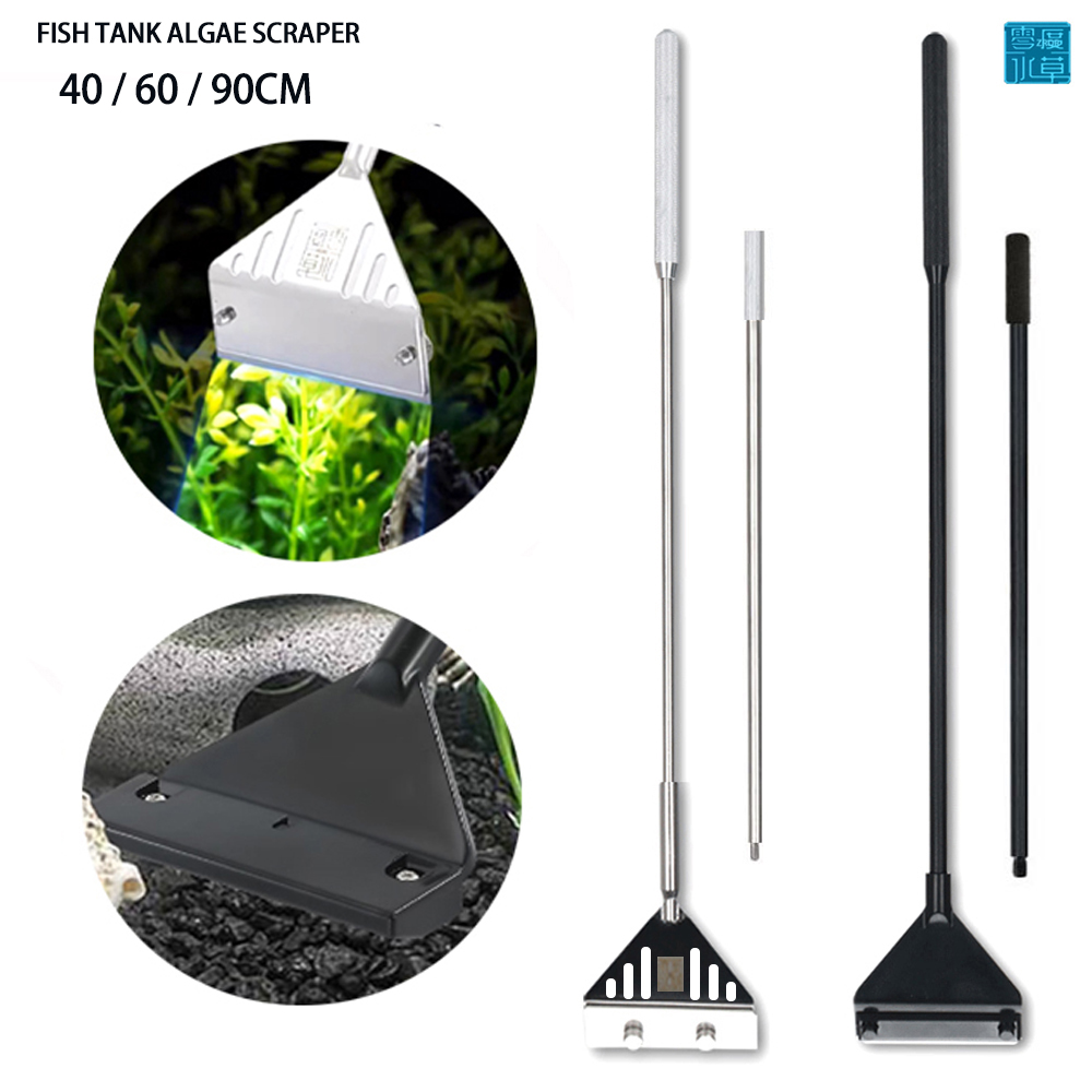Planted Aquarium Cleaning - Aquarium Edelstahl Algenentferner Schaber für Wasserpflanzen,