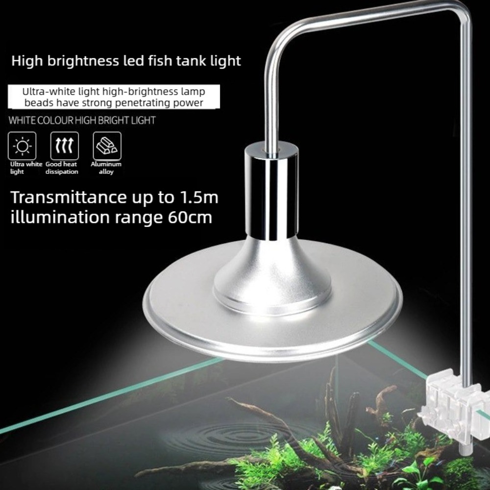 Planted Aquarium Freshwater - LED-Aquariumbeleuchtung mit Verstellbaren Halterungen, Vollspektrum-LED-Aquariumlicht, Aquarium-LED-Lampe