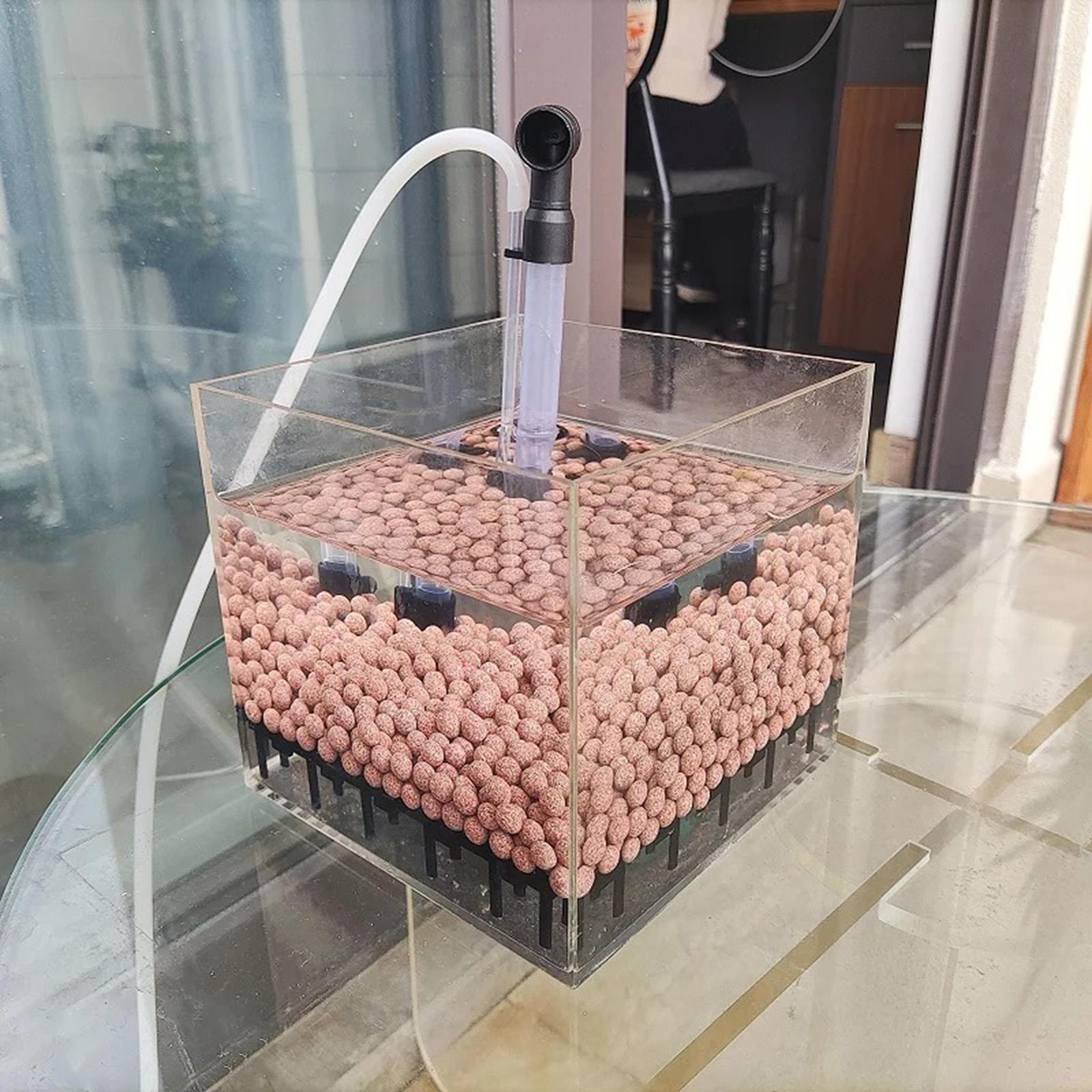 Planted Aquarium Undergravel Filter - Aquarium-Filterbox Quadratisch Transparenter Acryl-Unterbodenfilter Externe Filtration