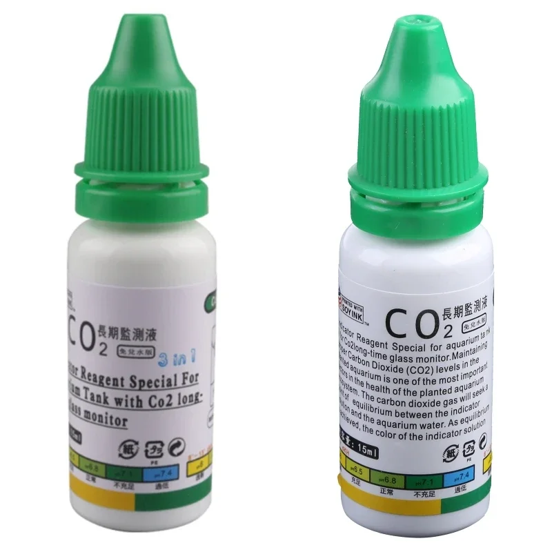 Glass Co2 Drop Checker - Neuer 15 ml Aquarium CO2 Solution