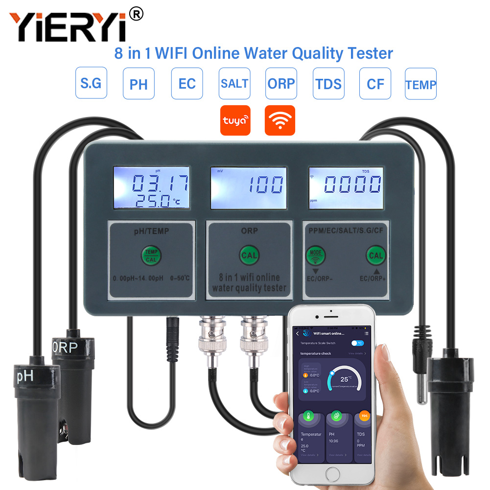 Planted Aquarium Test Kit - Yieryi WiFi Tuya Smart PH ORP