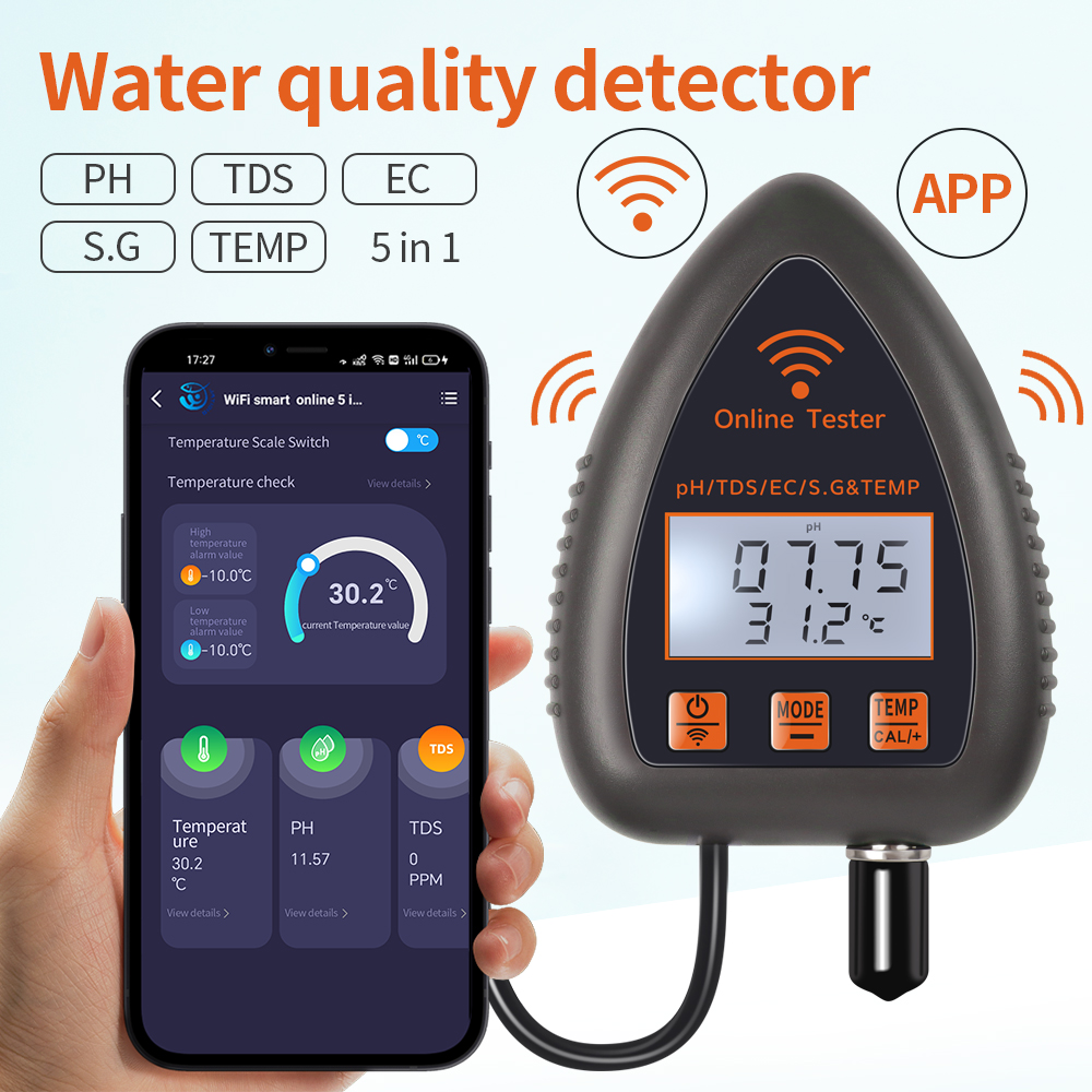 Tuya WiFi 5-in-1 TDS/EC/SALT/S – Planted Aquarium Test Kit Bewertung und Preis