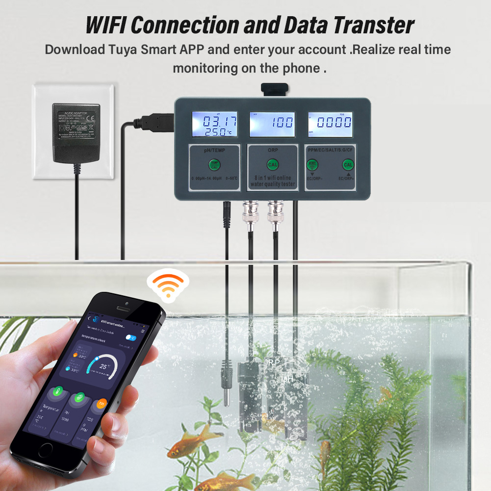 YAGO 8-in-1 WLAN Aquarium Wass – Planted Aquarium Test Kit Bewertung und Preis