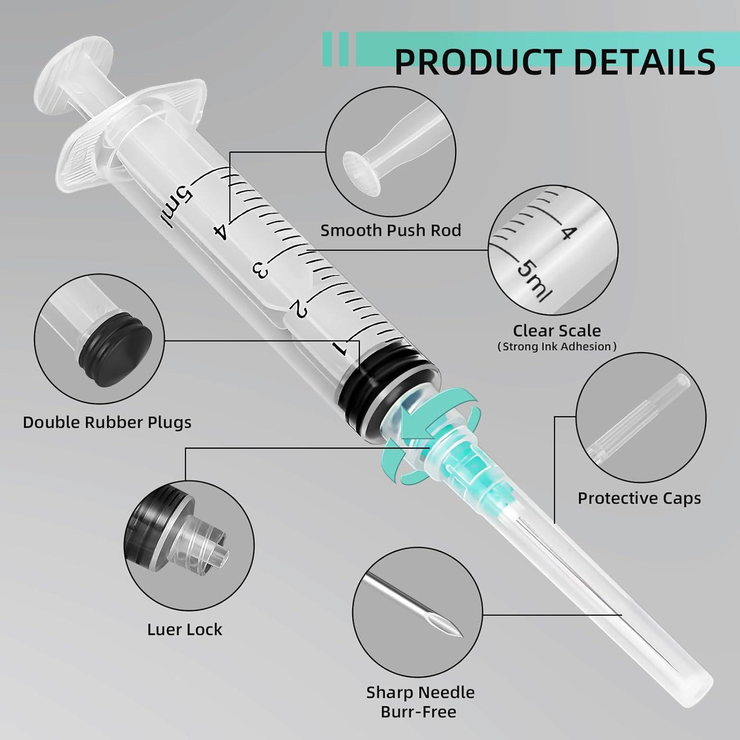 5ml Luer-Lock-Spritze, geeigne – Planted Aquarium Parameters Bewertung und Preis