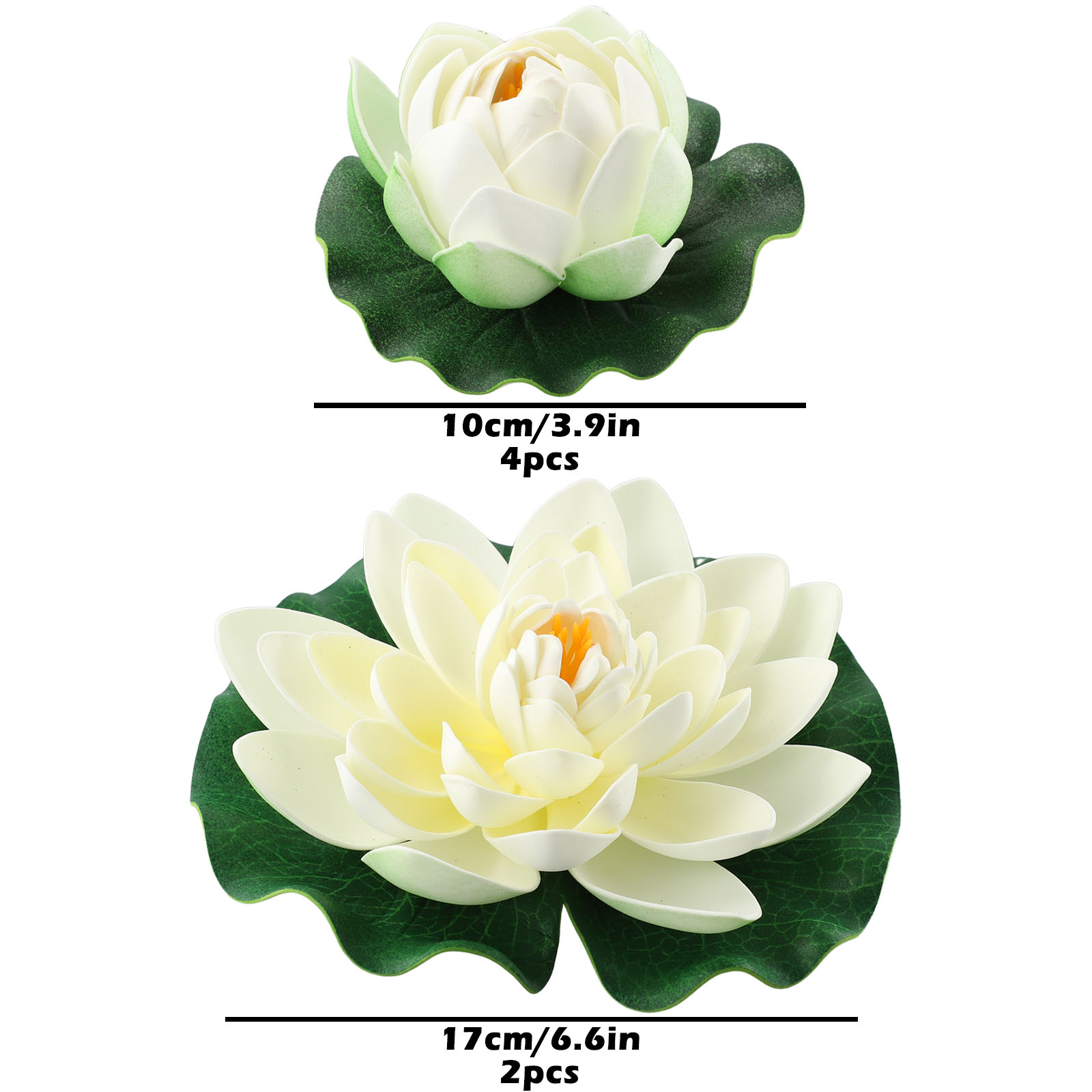 6 stücke Weiß Künstliche Lotus – Planted Aquarium Kit Bewertung und Preis