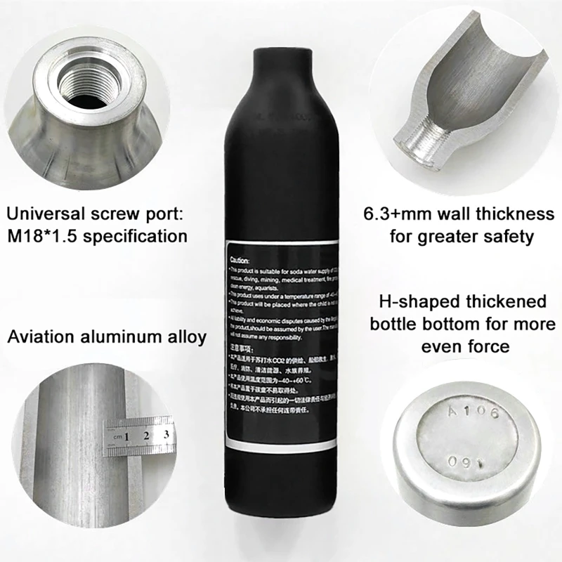 Hochdruck Flasche Gewinde M18  – Planted Aquarium Parameters Bewertung und Preis